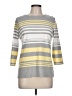 Karen Scott Sport Stripes Gray Pullover Sweater Size L - photo 1
