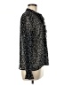 Express 100% Polyester Animal Print Black Long Sleeve Blouse Size M - photo 4