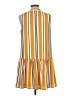 Nine West 100% Polyester Stripes Yellow Casual Dress Size L - photo 2