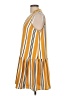 Nine West 100% Polyester Stripes Yellow Casual Dress Size L - photo 5