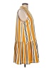 Nine West 100% Polyester Stripes Yellow Casual Dress Size L - photo 4