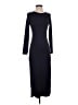 Shein Solid Black Casual Dress Size 2 - photo 1