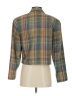 Doncaster Collection 100% Silk Plaid Teal Silk Blazer Size 4 - photo 2