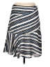 Ann Taylor LOFT 100% Polyester Stripes Blue Casual Skirt Size 6 - photo 2