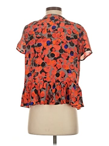 HD in Paris Short Sleeve Silk Top (view 2)