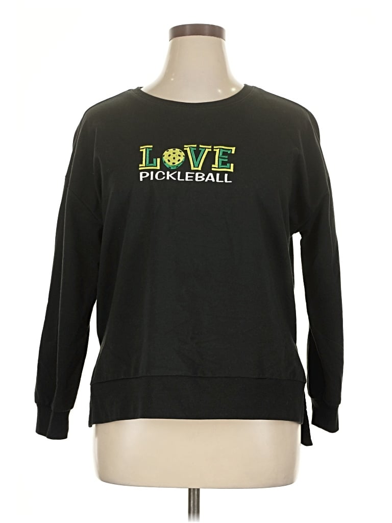 Pre-owned Assorted Brands Long Sleeve T-shirt In Black