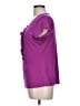 Worthington Purple Short Sleeve Top Size L - photo 5