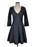 Hutch Polka Dots Gray Casual Dress Size S - photo 1
