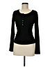 Shein Black Long Sleeve Henley Size 6 - photo 1