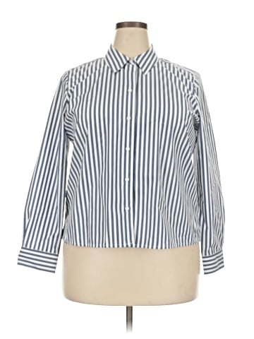 Foxcroft Long Sleeve Button-Down Shirt (view 1)