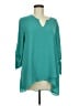 Fever 100% Polyester Teal 3/4 Sleeve Blouse Size M - photo 1