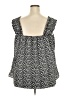 Fashion 100% Polyester Black Sleeveless Blouse Size XXL - photo 2