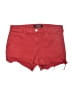 Express Red Denim Shorts Size 12 - photo 1