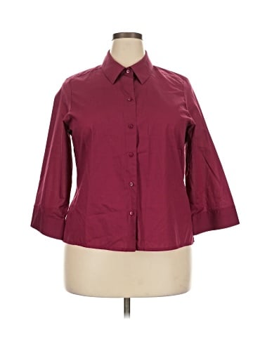Foxcroft 3/4 Sleeve Button-Down Shirt (view 1)
