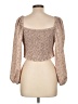 Unbranded Tan 3/4 Sleeve Blouse Size L (estimated) - photo 2