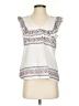 Waverly Grey White Sleeveless Blouse Size S - photo 1