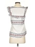Waverly Grey White Sleeveless Blouse Size S - photo 2