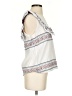 Waverly Grey White Sleeveless Blouse Size S - photo 4