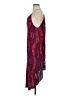 Unbranded 100% Rayon Paisley Red Casual Dress Size XXS (estimated) - photo 5