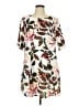 Shein 100% Polyester Floral Ivory Casual Dress Size 12 - photo 1