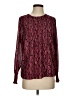 MICHAEL Michael Kors 100% Polyester Burgundy Long Sleeve Blouse Size S - photo 1