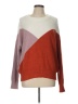 Sophie Rue Color Block Burgundy Pullover Sweater Size L - photo 1
