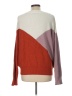 Sophie Rue Color Block Burgundy Pullover Sweater Size L - photo 2