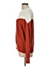 Sophie Rue Color Block Burgundy Pullover Sweater Size L - photo 5