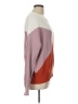 Sophie Rue Color Block Burgundy Pullover Sweater Size L - photo 4