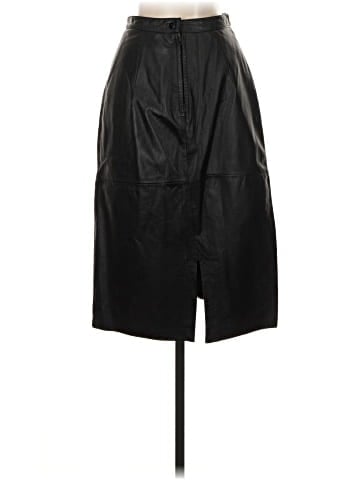 Neiman Marcus Faux Leather Skirt (view 2)