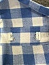 Unbranded Checkered-gingham Blue Long Sleeve Button-Down Shirt Size XS - photo 7
