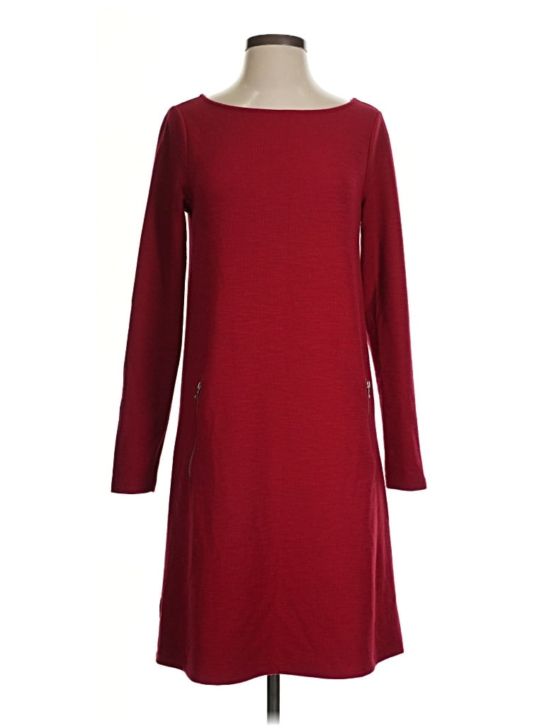 Pre-owned Gap Casual Dress In Burgundy