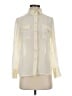 J.Crew 100% Silk Ivory Long Sleeve Silk Top Size 4 - photo 1
