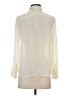 J.Crew 100% Silk Ivory Long Sleeve Silk Top Size 4 - photo 2
