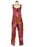 Intropia 100% Viscose Graphic Red Jumpsuit Size 4 - photo 1