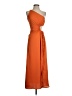Shein 100% Polyester Orange Cocktail Dress Size 4 - photo 1
