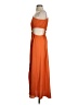 Shein 100% Polyester Orange Cocktail Dress Size 4 - photo 5