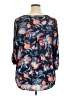 Daniel Rainn 100% Polyester Blue 3/4 Sleeve Blouse Size 1X - photo 2