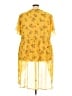 Torrid Yellow Short Sleeve Blouse Size 5X Plus (5) - photo 2