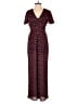 Miami 100% Polyester Hearts Burgundy Jumpsuit Size XS - photo 1