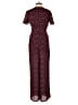 Miami 100% Polyester Hearts Burgundy Jumpsuit Size XS - photo 2