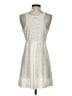 J Valdi Metallic Ivory Cocktail Dress Size S (estimated) - photo 2
