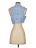 Shein 100% Polyester Blue Sleeveless Blouse Size S - photo 2