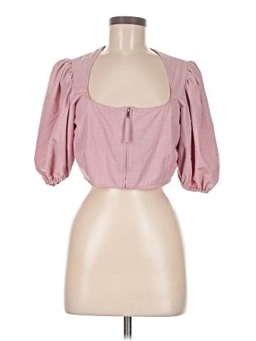 Ganni Short Sleeve Blouse (view 1)