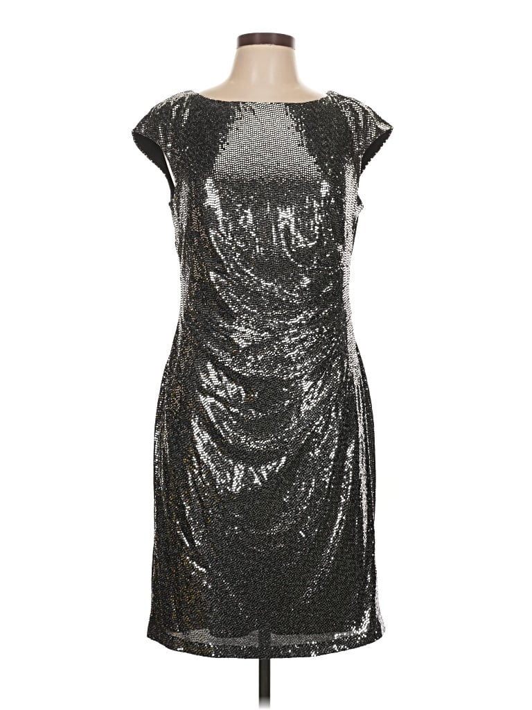 Pre-owned Anne Klein Cocktail Dress In Silver
