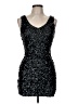 Amber Blue 100% Polyester Stars Black Cocktail Dress Size M - photo 1