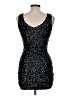 Amber Blue 100% Polyester Stars Black Cocktail Dress Size M - photo 2