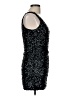 Amber Blue 100% Polyester Stars Black Cocktail Dress Size M - photo 4
