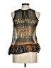 Solitaire 100% Polyester Brown Sleeveless Blouse Size M - photo 2