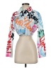Fashion Nova Graphic Blue Jacket Size XS - photo 1